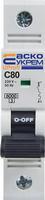 A0010210118 Модульний автоматичний вимикач АСКО UProfi 1р 80А C 6kА