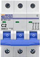 A0010170039 Автоматичний вимикач АСКО УКРЕМ ВА-2017/С 3p 2А 6kA