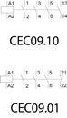 4641064 Контактор миниатюрный ETI CEC 09.10-48V-50/60Hz (9A 4kW AC3) фото