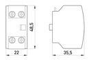 i0140006 Дополнительный контакт ENEXT e.industrial.au.2.11 1NO+1NC фото