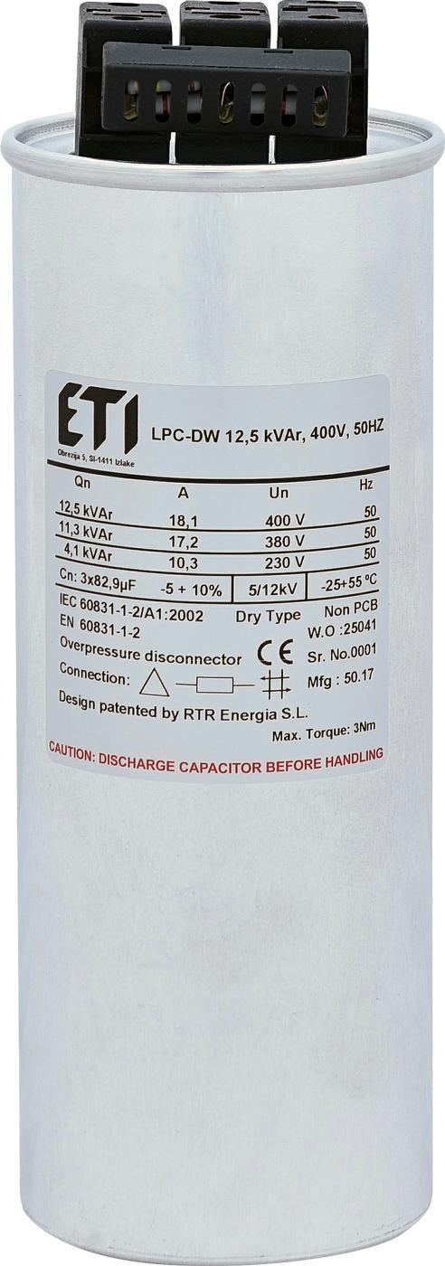 4656852 Конденсаторная батарея ETI LPC-DW 400V 12,5 kVAr фото