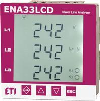 4656910 Трёхфазный анализатор сети ETI ENA33LCD (96x96мм, 230V AC)