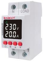 p0690028 Реле контроля напряжения и тока однофазное ENEXT e.control.vc32 32А с индикацией