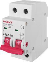p008018 Выключатель нагрузки на DIN-рейку ENEXT e.is.2.40 2р 40А
