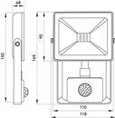 l0790010 Прожектор светодиодный с датчиком движения ENEXT e.LED.flood.stand.sensor.10.6000 10Вт 6000К фото