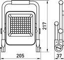 l0790013 Прожектор светодиодный аккумуляторный ENEXT e.LED.flood.stand.emerg.10 10Вт IP65 фото