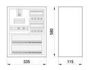 s0100073 Корпус ENEXT e.mbox.stand.n.f3.36.z.e металевий під 3-фазний електронний лічильник 36 модулів навісний з замком фото