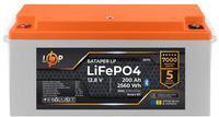 Аккумулятор LogicPower LiFePO4 12,8V - 200 Ah (2560Wh) (BMS 200A/100А) пластик, Smart Bluetooth