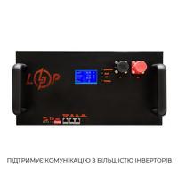 Аккумулятор LogicPower LiFePO4 51,2V - 100 Ah (5120Wh) (Smart BMS 200A/100А) с LCD металлом Smart Rack Mount (RM) RS485/CAN