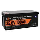 Аккумулятор LogicPower LiFePO4 24V (25,6V) - 100 Ah (2560Wh) (Smart BMS 100А) с Bluetooth, пластик фото