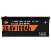 Аккумулятор LogicPower LiFePO4 24V (25,6V) - 100 Ah (2560Wh) (Smart BMS 100А) с Bluetooth, пластик