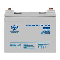 Аккумулятор мультигелевый LogicPower LPM-MG 12V - 33 Ah + справа