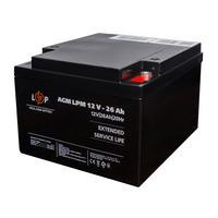 Аккумулятор AGM LogicPower LPM 12V-26 Ah под болт М5