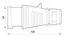 3627-326 Силова вилка переносна ENEXT розбірна 3Р+Z 400В 16A IP44 фото