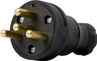 s9100028 Силовая вилка переносная каучуковая ENEXT e.plug.rubber.030.25 4п IP44 25А