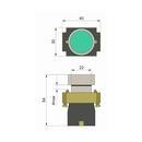 ВА31NONCG Кнопка ElectrO PB2-ВА31, зелена, Ø22mm, NO + NC фото