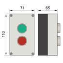 PK2GR54 Кнопковий пост ElectrO AC380 / DC110, зелена кнопка PB2-BA31, N0; червона кнопка PB2-BA42, NC, 230В, IP54 (ПУСК-СТОП) фото