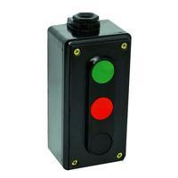 PK7223RBG54 Пост кнопочный ElectrO ПК722-3, 10A, (красная кнопка + чёрная кнопка + зелёная кнопка), корпус - карболит, 230/400B, IP54