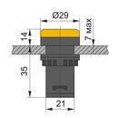 AD22G36 Світлосигнальний індикатор ElectrO AD22, 22mm, зелений, АС / DC, 36В, LED фото