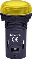 4771212 Лампа сигнальна ETI LED матова ECLI-024C-Y 24V AC / DC (жовта)