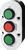 4771445 Кнопковий пост 3-модульний ETI ESE3-V7 (Compact, "UP / STOP / DOWN", зелений / червоний / зелений, корпус сіро-чорний)