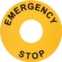 4771544 Кольцо ETI EALP с надписью "Emergency/Stop" (d=22/60мм)