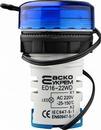 A0190010044 Круглий цифровий вимірювач температури АСКО ED16-22WD -25С - 150С синій фото