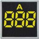 A0190010038 Квадратний цифровий вимірювач струму АСКО ED16-22FAD 0-100A жовтий фото