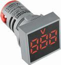 A0190010035 Квадратний цифровий вимірювач напруги АСКО ED16-22FVD 30-500В АС червоний фото