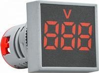 A0190010035 Квадратний цифровий вимірювач напруги АСКО ED16-22FVD 30-500В АС червоний