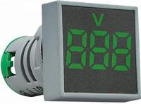 A0190010034 Квадратний цифровий вимірювач напруги АСКО ED16-22FVD 30-500В АС зелений