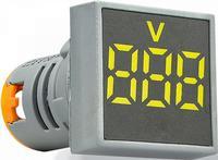 A0190010032 Квадратный цифровой измеритель напряжения АСКО ED16-22FVD 30-500В АС желтый