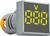 A0190010032 Квадратний цифровий вимірювач напруги АСКО ED16-22FVD 30-500В АС жовтий
