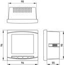 p079003 Анализатор параметров сети ENEXT e.meter.pro.96.m.lcd 96х96мм АС 230В 5А 0-450В RS-485 фото