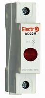 AD22MLR Светосигнальный индикатор ElectrO AD 22M на DIN-рейку красный LED 230В