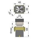 BD33NONC Перемикач на 3 фіксованих положення ElectrO PB2-ВD33 Ø22mm NO+NC фото