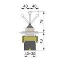 PB2A22 Кнопка-манипулятор ElectrO PB2-А22 с возвратом на 2 направления Ø22mm NO+NC фото