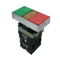 BW8365NONCL Кнопка ElectrO PB2-ВW8365 подвійна (червона, зелена) ⌀22mm NO+NC з LED підсвічуванням