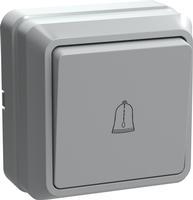 EVO13-K01-10-DC Выключатель 1-клавишный кнопочный звонок IEK ВСк20-1-0-ОБ 10А ОКТАВА (белый)