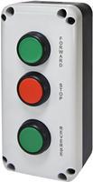 4771629 Кнопковий пост 3-модульний ETI ESB3-V6 (Standart, "FORWARD/STOP/REVERSE", зелений/червоний/зелений)