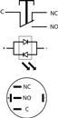 A0140010092 Кнопка металлическая плоская с подсветкой АСКО TYJ 16-261 1NO+1NC красная 220V фото