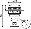 A0140030162 Сигнальна арматура АСКО AD22-22DS зелена 12V AC/DC фото