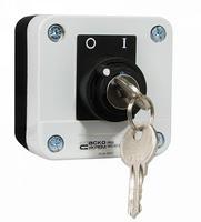 A0140020013 Пост одноместный АСКО XAL-B142Н29 переключатель 2-позиционный с ключом
