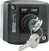 A0140020059 Пост одноместный АСКО XAL-D142H29 2-позиционный переключатель с ключом