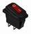 A0140040033 Переключатель 1 клавишный красный влагозащищенный АСКО KCD3-101W R/B