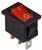 A0140040053 Перемикач 1 клавішний червоний з підсвічуванням АСКО KCD1-2-101N R/B 220V
