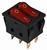 A0140040117 Переключатель 2 клавишный красный с подсветкой АСКО KCD2-5-2101N R/B 220V