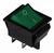 A0140040102 Переключатель 1 клавишный зеленый с подсветкой АСКО KCD2-201N GR/B 220V