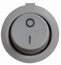 A0140040069 Переключатель 1 клавишный серый круглый АСКО KCD1-5-101 Grey/Grey фото