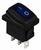 A0140040061 Переключатель 1 клавишный влагозащищенный синий с подсветкой АСКО KCD1-2-101NW BL/B 220V